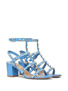 Valentino Rockstud sandalen met blokhak - Blauw