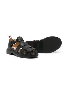 Thom Browne Kids Leren sandalen - Zwart