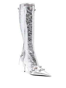 Balenciaga Cagole laarzen met puntige neus - Zilver