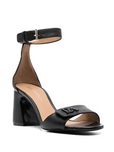 Emporio Armani Sandalen met enkelgesp - Zwart