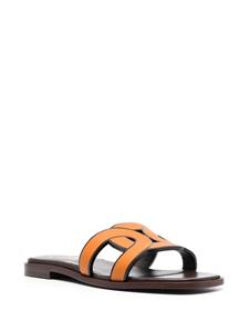 Tod's Sandalen met leren logoband - Oranje