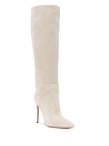 Paris Texas Suède stiletto laarzen - Beige