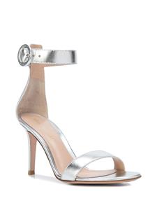 Gianvito Rossi Portofino leren sandalen - Zilver