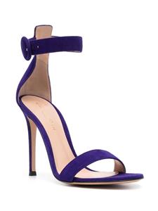 Gianvito Rossi Portofino suède sandalen - Paars