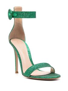 Gianvito Rossi Portofino sandalen met glitter - Groen