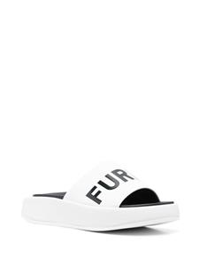 Furla Slippers met logoprint - Wit