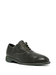 Guidi Oxfords met gerafelde zool - Groen