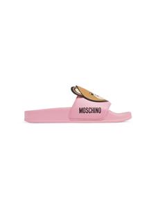 Moschino Kids Teddy Bear slippers - Roze
