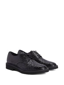 Giuseppe Zanotti Oxford schoenen met glitter detail - Zwart