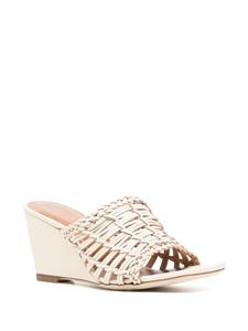 STAUD Blair sandalen met sleehak - Beige