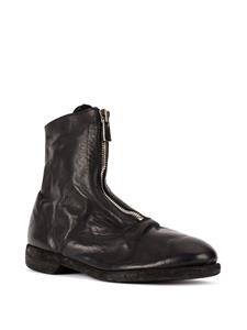 Guidi soft zip front ankle boots - Zwart