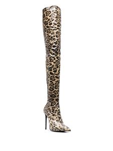 Le Silla Eva laarzen met luipaardprint - Beige