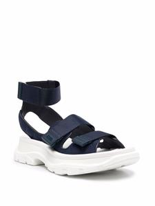 Alexander McQueen Sandalen met klittenband - Blauw