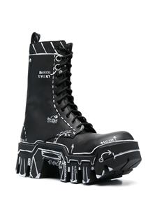 Balenciaga Bulldozer veterlaarzen - Zwart