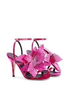 Giuseppe Zanotti Florant fluwelen sandalen - Roze