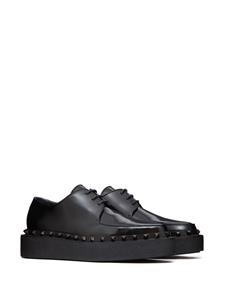 Valentino M-Way Rockstud leren derby schoenen - Zwart