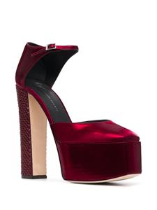 Giuseppe Zanotti Sandalen met plateauzool - Rood