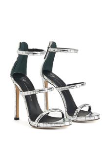 Giuseppe Zanotti Harmony sandalen met metallic-effect - SILVER