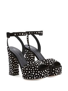 Giuseppe Zanotti New Betty sandalen met plateauzool - Zwart