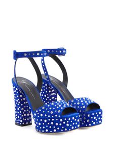 Giuseppe Zanotti New Betty sandalen verfraaid met kristallen - Blauw