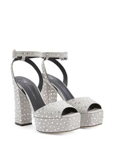 Giuseppe Zanotti New Betty sandalen met plateauzool - Grijs