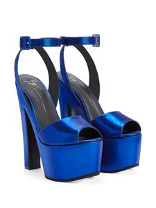 Giuseppe Zanotti Tarifa sandalen met plateauzool - BLUE