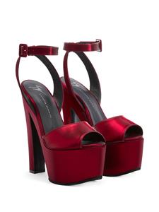 Giuseppe Zanotti Tarifa sandalen met plateauzool - Bordeaux