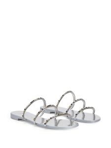 Giuseppe Zanotti Verfraaide sandalen - Zilver