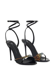 Giuseppe Zanotti Bellha sandalen verfraaid met kristallen - Zwart