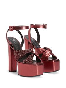 Giuseppe Zanotti Suzy Lee sandalen met plateauzool - Rood