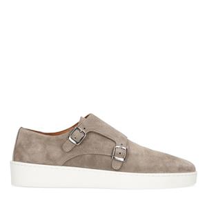 Sacha Taupe suède monk sneakers - taupe