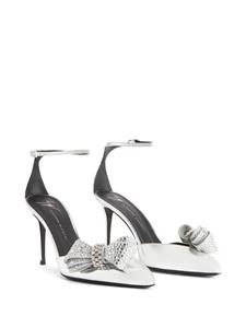 Giuseppe Zanotti Mahrtina leren sandalen - Zilver