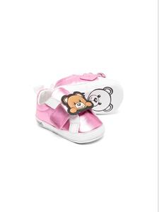 Moschino Kids Babyschoenen met teddybeerpatch - Roze