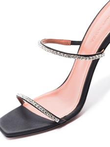 Amina Muaddi Gilda sandalen verfraaid met stras - Zwart