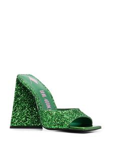 The Attico Luz sandalen met glitter - Groen