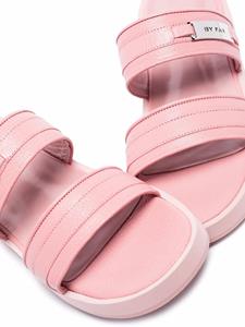 BY FAR Easy leren sandalen - Roze