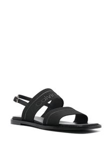 Calvin Klein Leren sandalen - Zwart