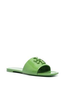 Tory Burch Eleanor lakleren slippers - Groen