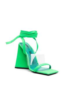 The Attico Isa sandalen met open neus - Groen