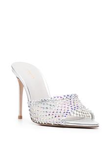 Le Silla Gilda sandalen verfraaid met kristallen - Zilver