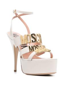 Moschino Sandalen met plateauzool - Beige