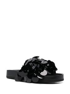 Rabanne Sparkle sandalen met glitters - Zwart