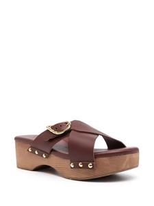 Ancient Greek Sandals Marilisa klompen met studs - Bruin