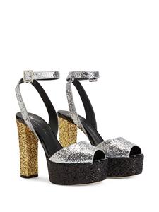 Giuseppe Zanotti Betty sandalen met glitter - Zilver