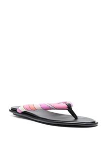 PUCCI Teenslippers met tie-dye print - Zwart