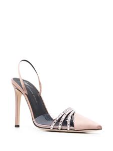 Giuseppe Zanotti Sandalen met kristallen detail - Beige