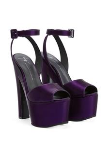 Giuseppe Zanotti Tarifa sandalen met plateauzool - Paars