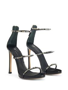 Giuseppe Zanotti Harmony Dark verfraaide sandalen - BLACK