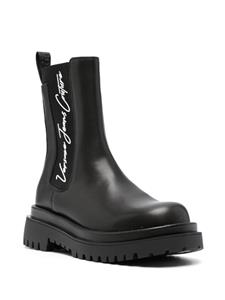 Versace Laarzen met logoprint - Zwart