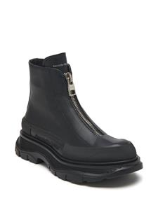 Alexander McQueen Tread Slick leren laarzen - Zwart